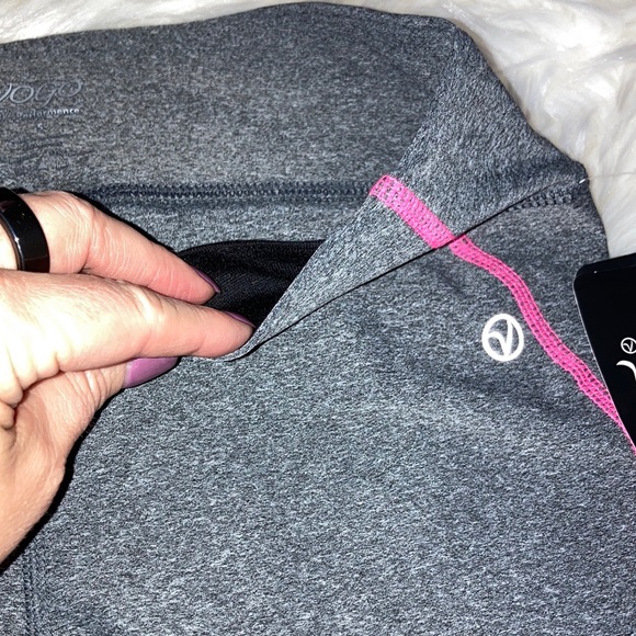 VOGO Gray Pink Stripe Leggings S - Picture 4 of 9